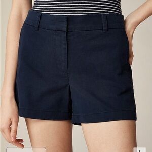 NWT JCrew 4" stretch chino short Navy Size 4